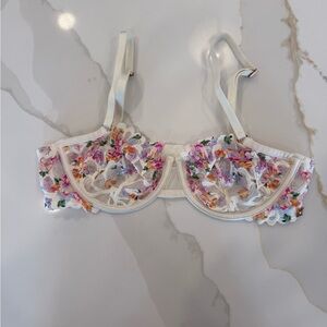 Women's Unlined Lace Balconette Bra 34B